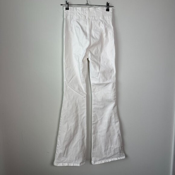We The Free Jayde Flare High Rise Jeans White Size 27 - Picture 8 of 11